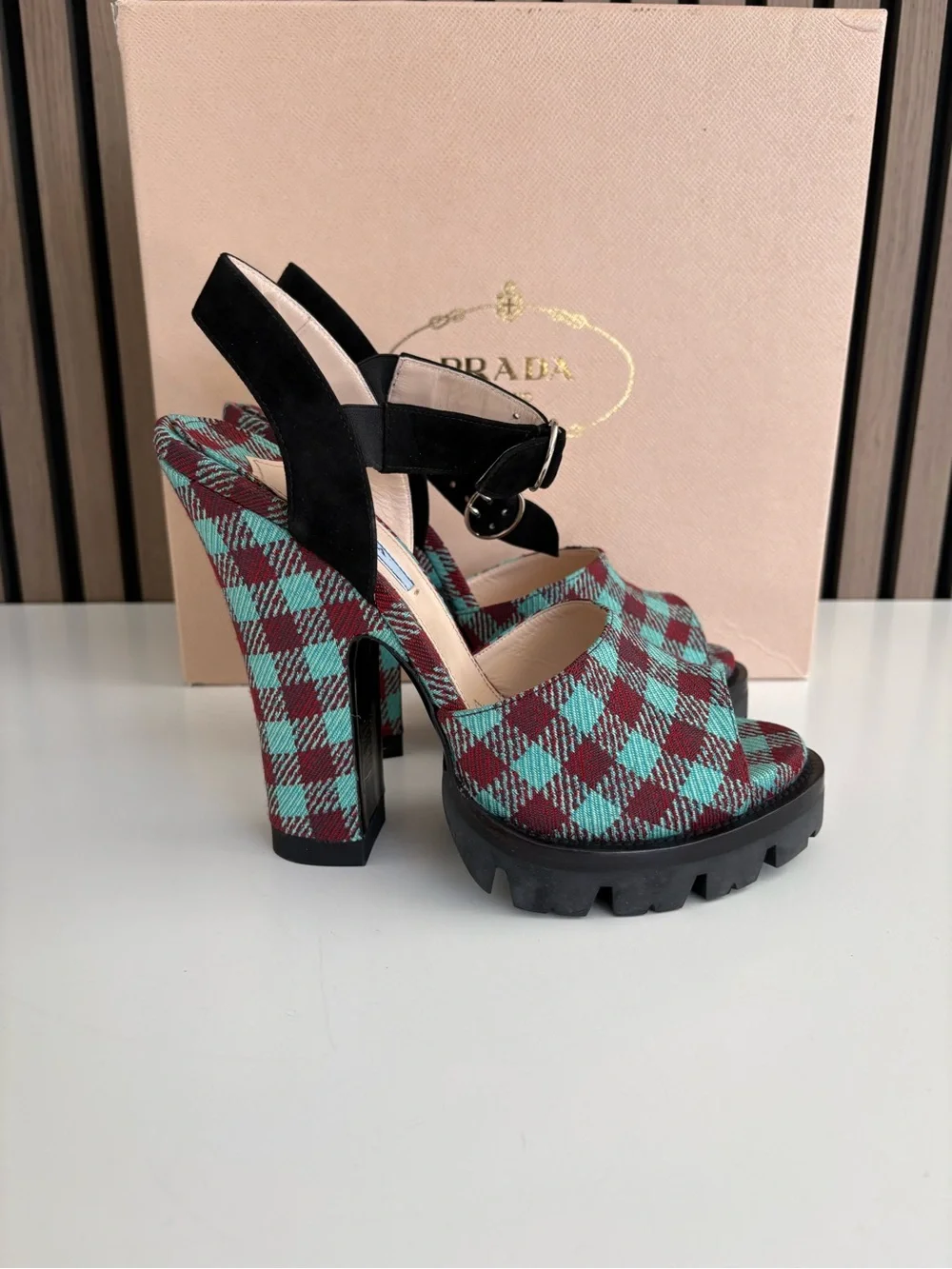 Auth PRADA F/W 2013 Platform Heels